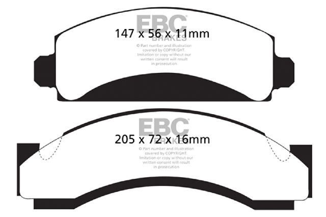 1975-1993 Chevrolet G30 Disc Brake Pad Set - Front (EBC Brakes)