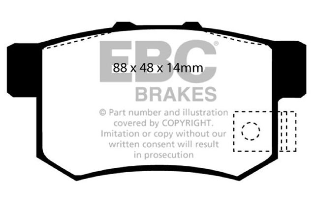1995-1998 Honda Odyssey Disc Brake Pad Set - Rear (EBC Brakes)