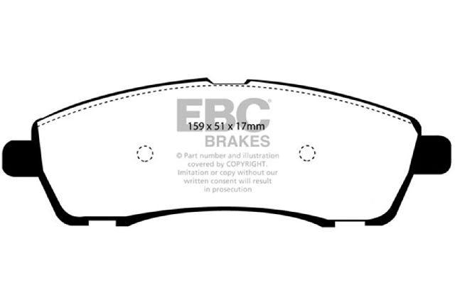 1999-2004 Ford F-350 Super Duty Disc Brake Pad Set - Rear (EBC Brakes)