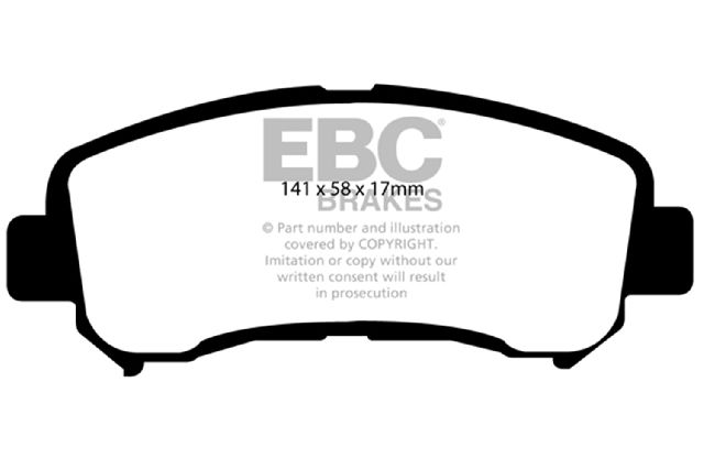 2014-2017 Nissan Juke Disc Brake Pad Set - Front (EBC Brakes)