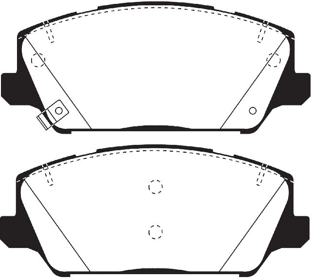 2017-2018 Kia Cadenza Disc Brake Pad Set - Front (EBC Brakes)