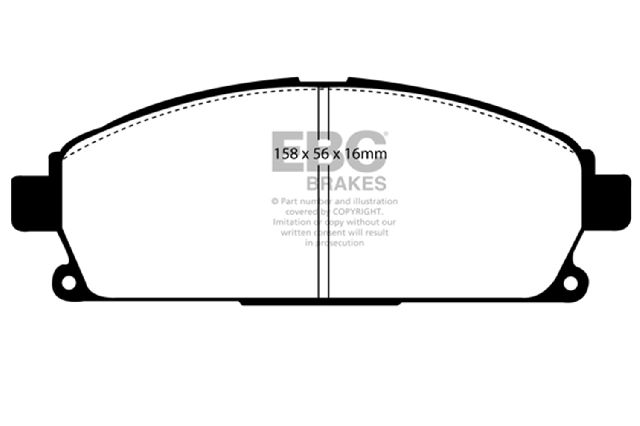 1997-2000 INFINITI Q45 Disc Brake Pad Set - Front (EBC Brakes)