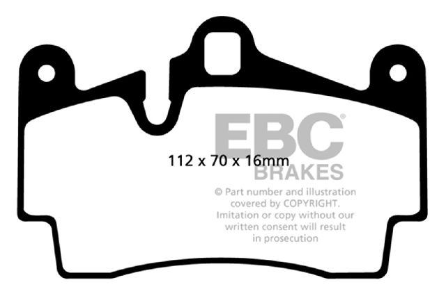 2007-2015 Audi Q7 Disc Brake Pad Set - Rear (EBC Brakes)