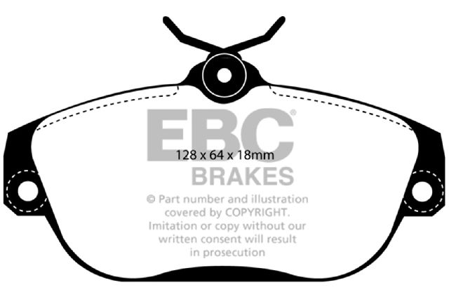 1997-1998 Volvo V90 Disc Brake Pad Set - Front (EBC Brakes)