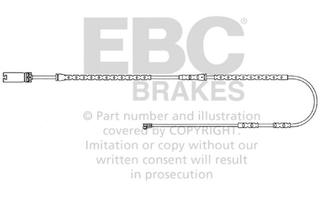 2010-2012 BMW 335i xDrive Disc Brake Pad Wear Sensor - Front (EBC Brakes)