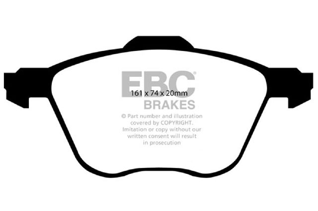 2001-2003 Volkswagen EuroVan Disc Brake Pad Set - Front (EBC Brakes)