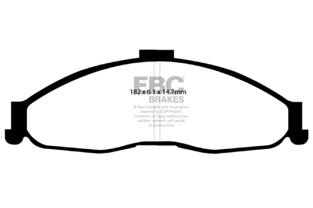 1998-2002 Pontiac Firebird Disc Brake Pad Set - Front (EBC Brakes)