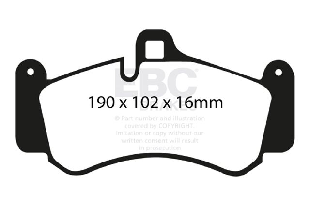 2001-2014 Porsche 911 Disc Brake Pad Set - Front (EBC Brakes)