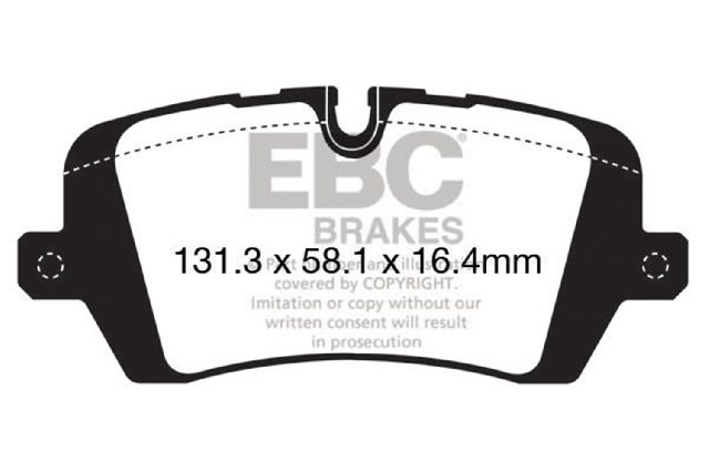 2014-2023 Land Rover Range Rover Sport Disc Brake Pad Set -  or Rear (EBC Brakes)