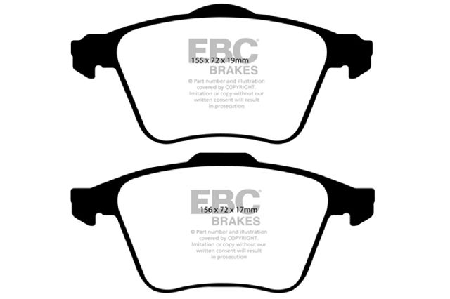 2003-2014 Volvo XC90 Disc Brake Pad Set - Front (EBC Brakes)
