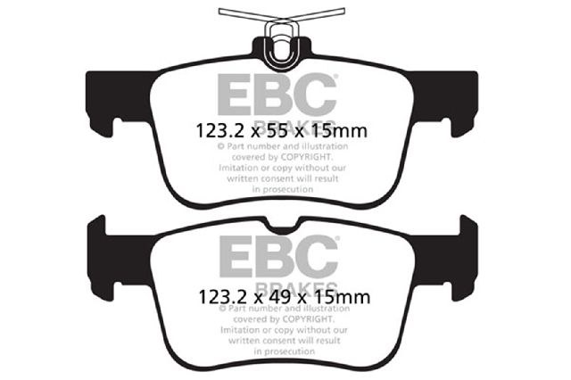 2019-2022 Lincoln Nautilus Disc Brake Pad Set - Rear (EBC Brakes)