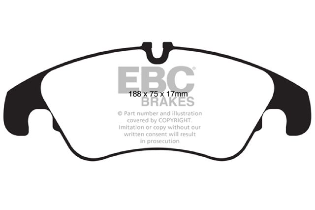 2012-2018 Audi A6 Disc Brake Pad Set - Front (EBC Brakes)