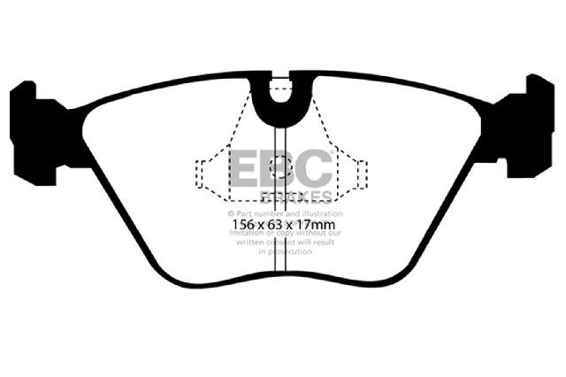 1997-2006 Jaguar XK8 Disc Brake Pad Set - Front (EBC Brakes)