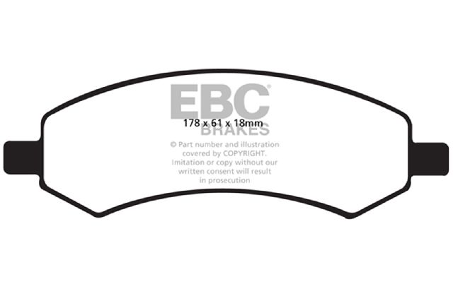 2007-2009 Dodge Durango Disc Brake Pad Set - Front (EBC Brakes)