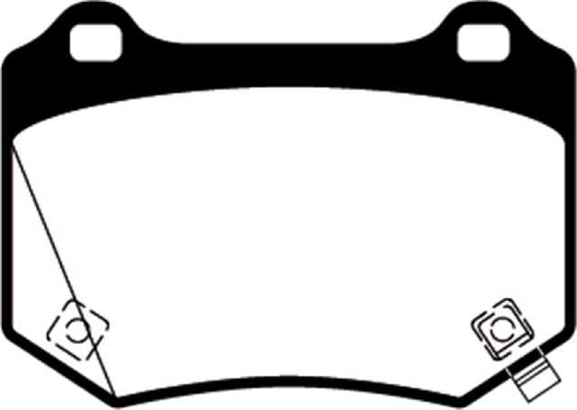 2018-2021 Subaru WRX STI Disc Brake Pad Set - Rear (EBC Brakes)