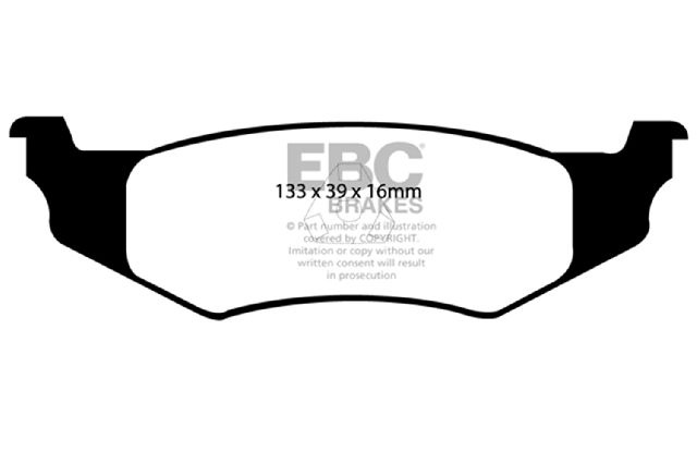 2000-2005 Dodge Neon Disc Brake Pad Set - Rear (EBC Brakes)