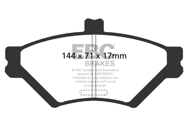 1995-1998 Lincoln Town Car Disc Brake Pad Set - Front (EBC Brakes)