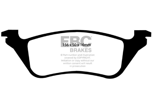 2001-2007 Dodge Caravan Disc Brake Pad Set - Rear (EBC Brakes)