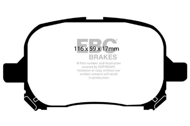 1997-2001 Lexus ES300 Disc Brake Pad Set - Front (EBC Brakes)