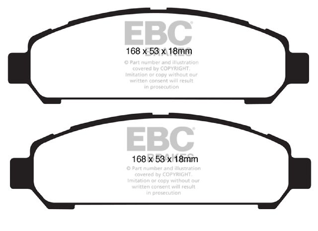 2009-2016 Toyota Venza Disc Brake Pad Set - Front (EBC Brakes)