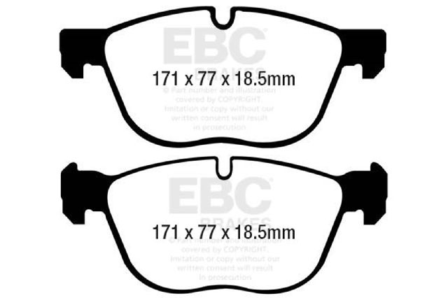 2008-2019 BMW X6 Disc Brake Pad Set - Front (EBC Brakes)