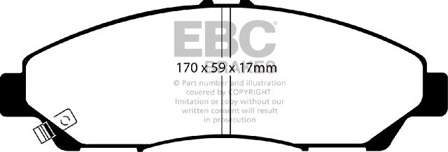 2014-2020 Acura RLX Disc Brake Pad Set - Front (EBC Brakes)