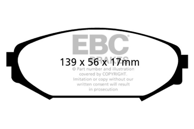 1999-2004 Honda Odyssey Disc Brake Pad Set - Front (EBC Brakes)