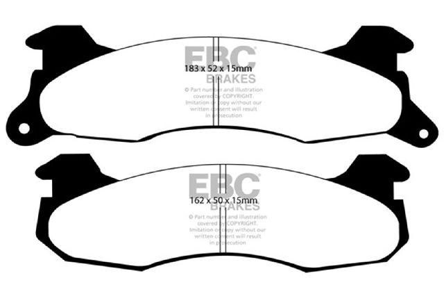 1983-1986 Ford Mustang Disc Brake Pad Set - Rear (EBC Brakes)