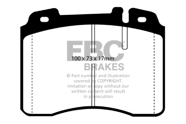 1994-1998 Mercedes-Benz SL600 Disc Brake Pad Set - Front (EBC Brakes)