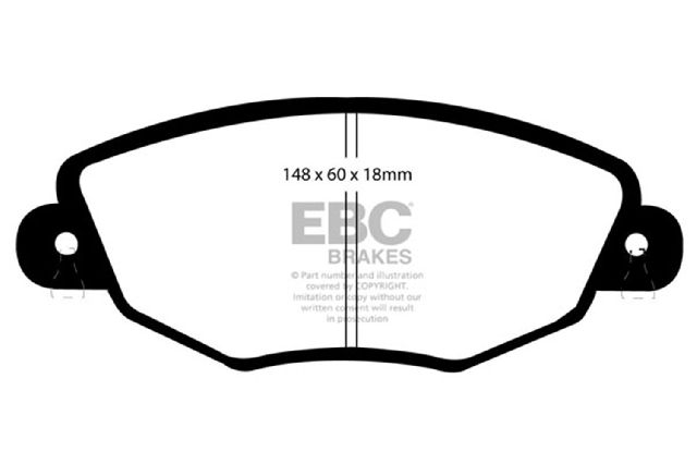 2002-2008 Jaguar X-Type Disc Brake Pad Set - Front (EBC Brakes)