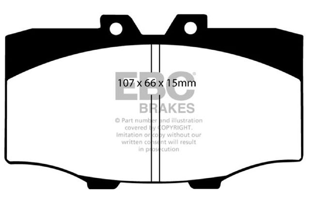 1976-1990 Toyota Land Cruiser Disc Brake Pad Set - Front (EBC Brakes)