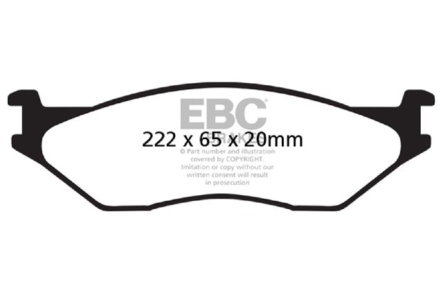 1999-2004 Ford F-550 Super Duty Disc Brake Pad Set - Front or Rear (EBC Brakes)