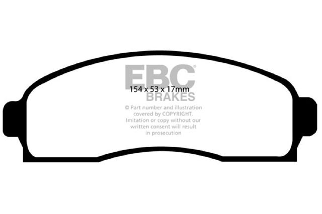 2005-2006 Chevrolet Equinox Disc Brake Pad Set - Front (EBC Brakes)