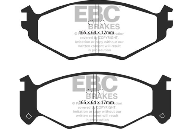 1991-1995 Dodge Caravan Disc Brake Pad Set - Front (EBC Brakes)