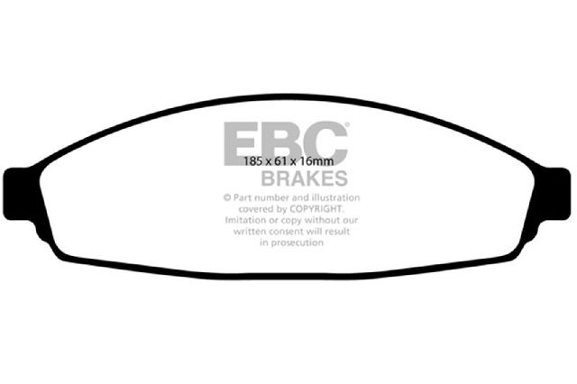 2003-2010 Lincoln Town Car Disc Brake Pad Set - Front (EBC Brakes)