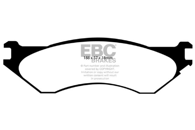 2004-2008 Dodge Ram 1500 Disc Brake Pad Set - Rear (EBC Brakes)