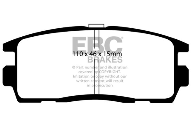 2007-2017 Chevrolet Equinox Disc Brake Pad Set - Rear (EBC Brakes)