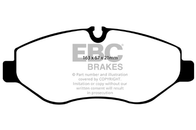 2007-2018 Freightliner Sprinter 2500 Disc Brake Pad Set - Front (EBC Brakes)