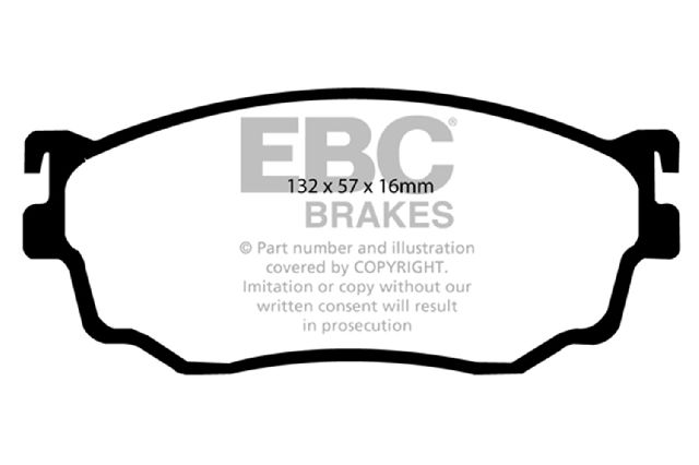2003 Mazda Protege Disc Brake Pad Set - Front (EBC Brakes)