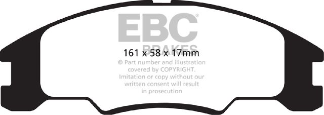 2008-2010 Ford Focus Disc Brake Pad Set - Front (EBC Brakes)