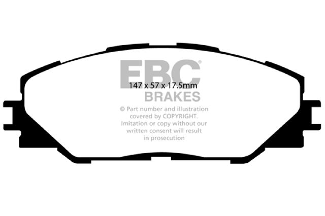 2011-2016 Scion tC Disc Brake Pad Set - Front (EBC Brakes)
