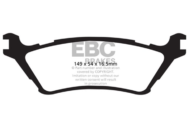 2012-2020 Ford F-150 Disc Brake Pad Set - Rear (EBC Brakes)