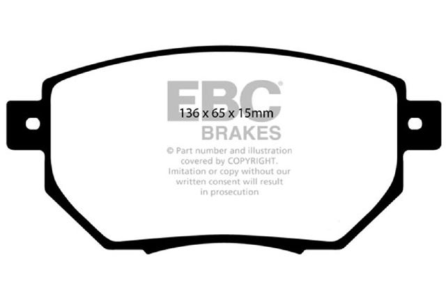 2003-2011 Nissan Murano Disc Brake Pad Set - Front (EBC Brakes)