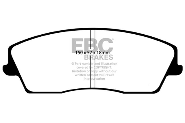 2005-2023 Chrysler 300 Disc Brake Pad Set -  or Front (EBC Brakes)