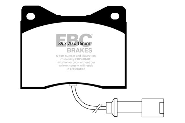 1980-1981 BMW 528i Disc Brake Pad Set - Front (EBC Brakes)