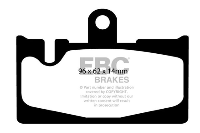 2001-2006 Lexus LS430 Disc Brake Pad Set - Rear (EBC Brakes)