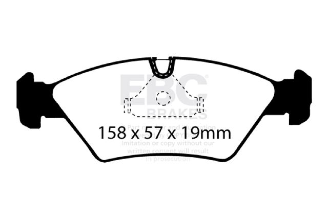 1988-1991 BMW M3 Disc Brake Pad Set - Front (EBC Brakes)