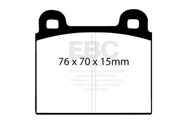 1970-1988 Porsche 911 Disc Brake Pad Set - Front (EBC Brakes)