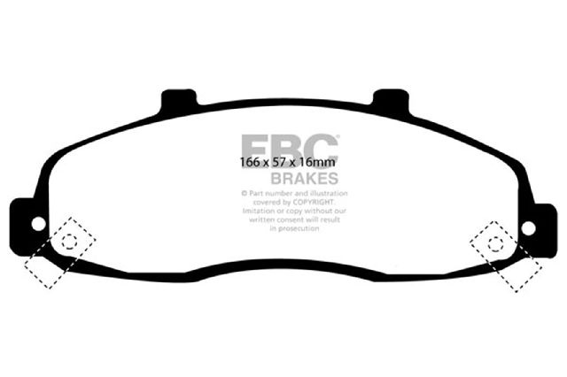 1997-2003 Ford F-150 Disc Brake Pad Set - Front (EBC Brakes)