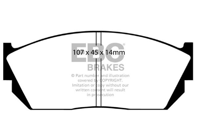 1982-1987 Honda Civic Disc Brake Pad Set - Front (EBC Brakes)